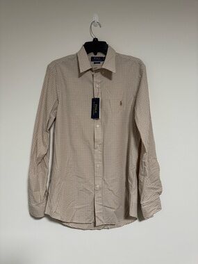Polo by Ralph Lauren Brown & White Checked Button-Down Shirt